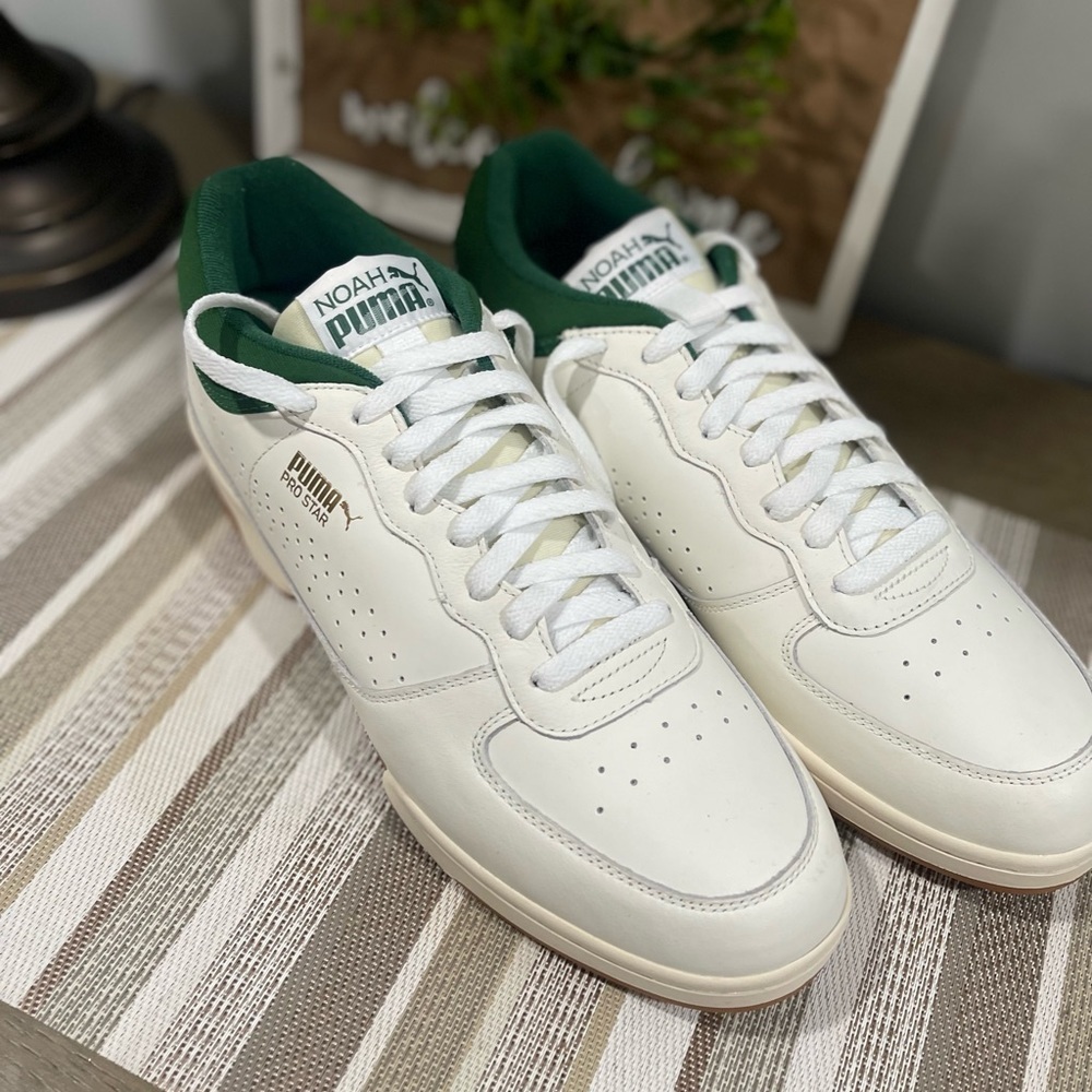 Size 9.5 - PUMA Prostar x Noah Low White Green